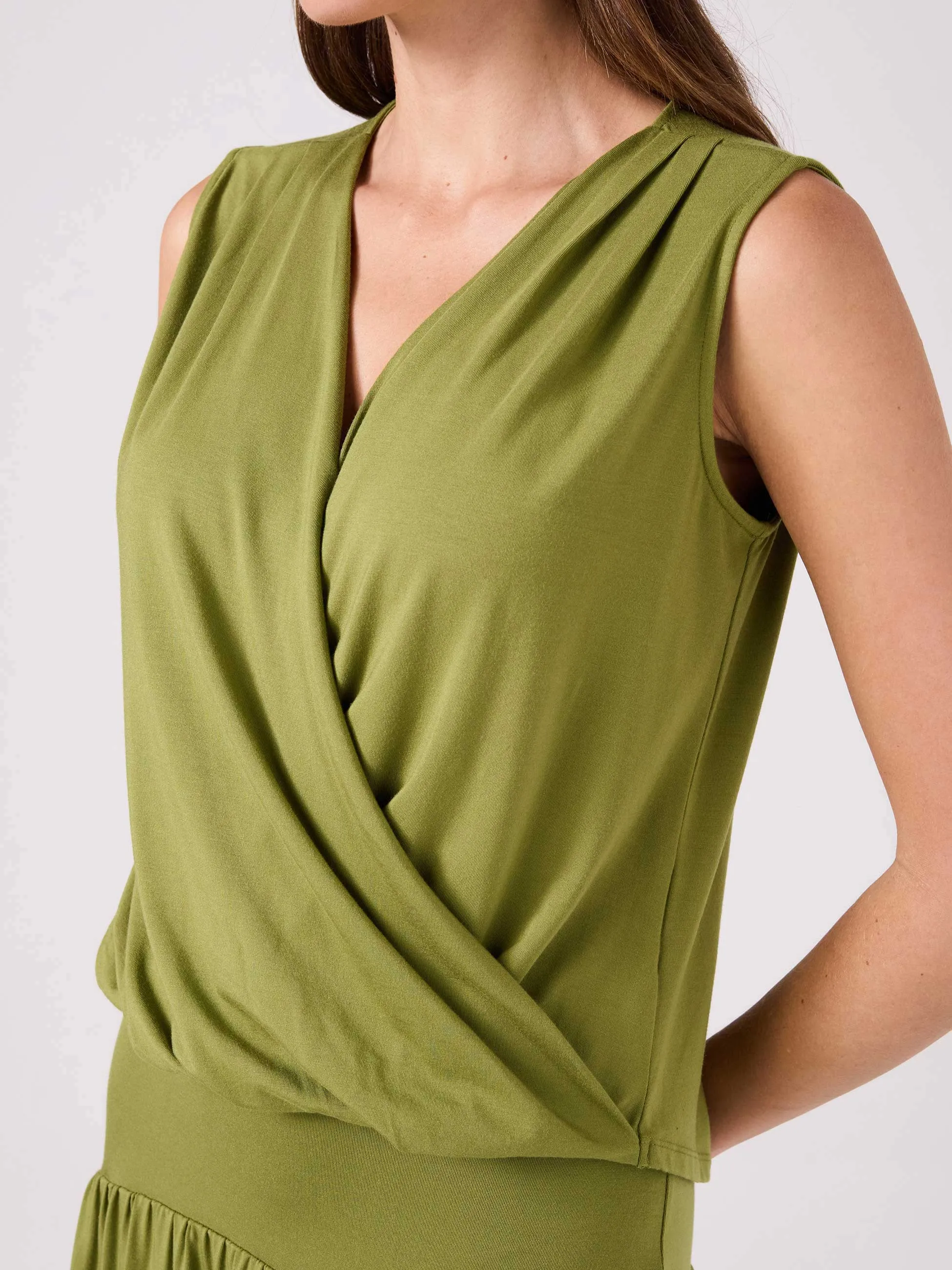 Athena Drape Top - Olive sold by Dharma Bums product image thumbnail 3