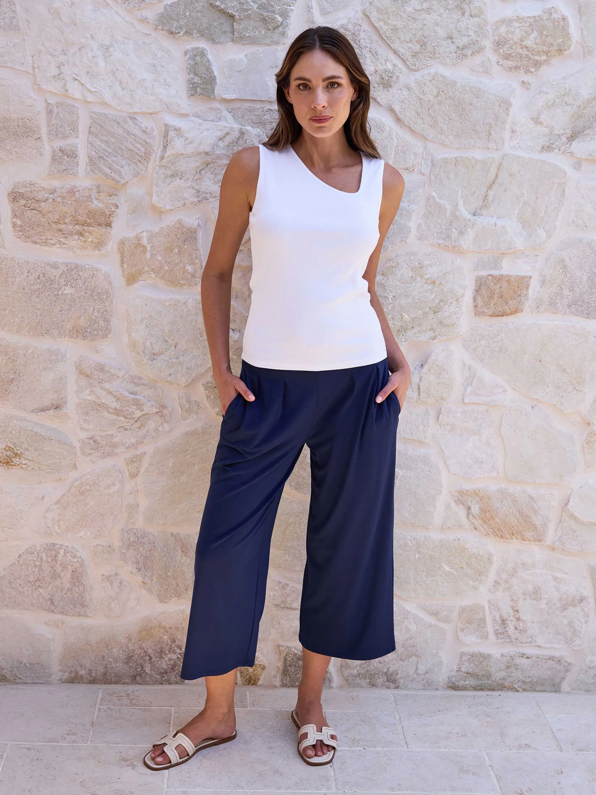Jett Culottes- Navy sold by Dharma Bums product image thumbnail 2