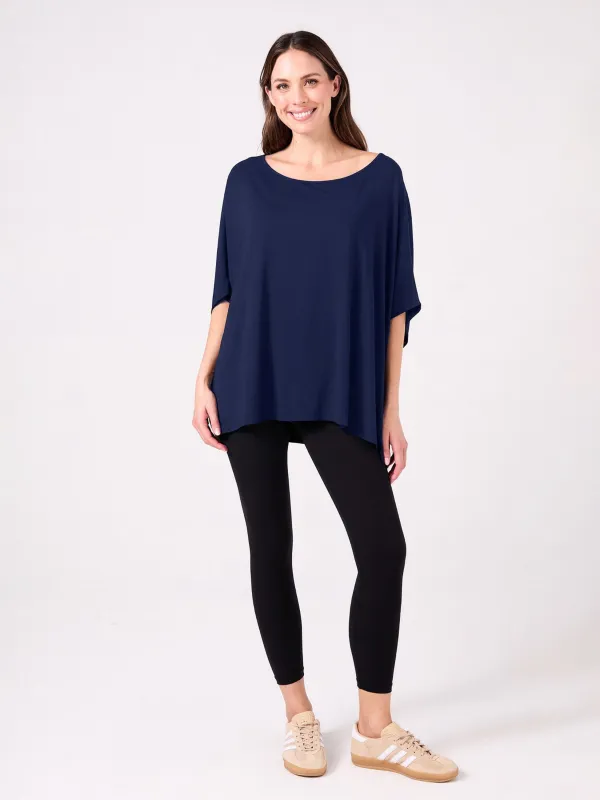 Flow Luxe Tunic - Navy sold by Dharma Bums