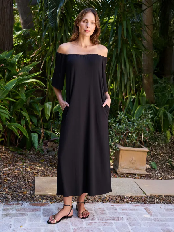 Arabella Dress - Black sold by Dharma Bums
