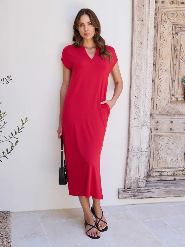 Alba Dress - Cherry sold by Dharma Bums