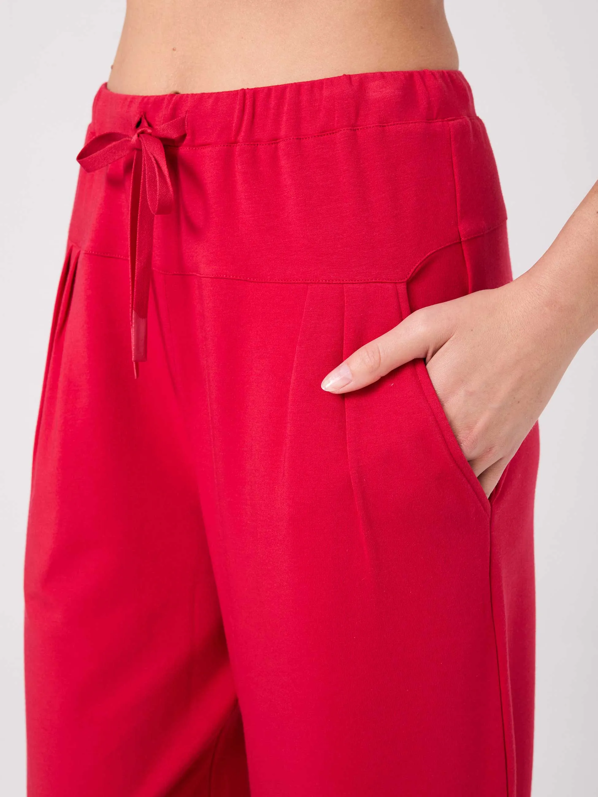 Kyoto Ankle Length French Terry Jogger - Cherry sold by Dharma Bums product image thumbnail 4