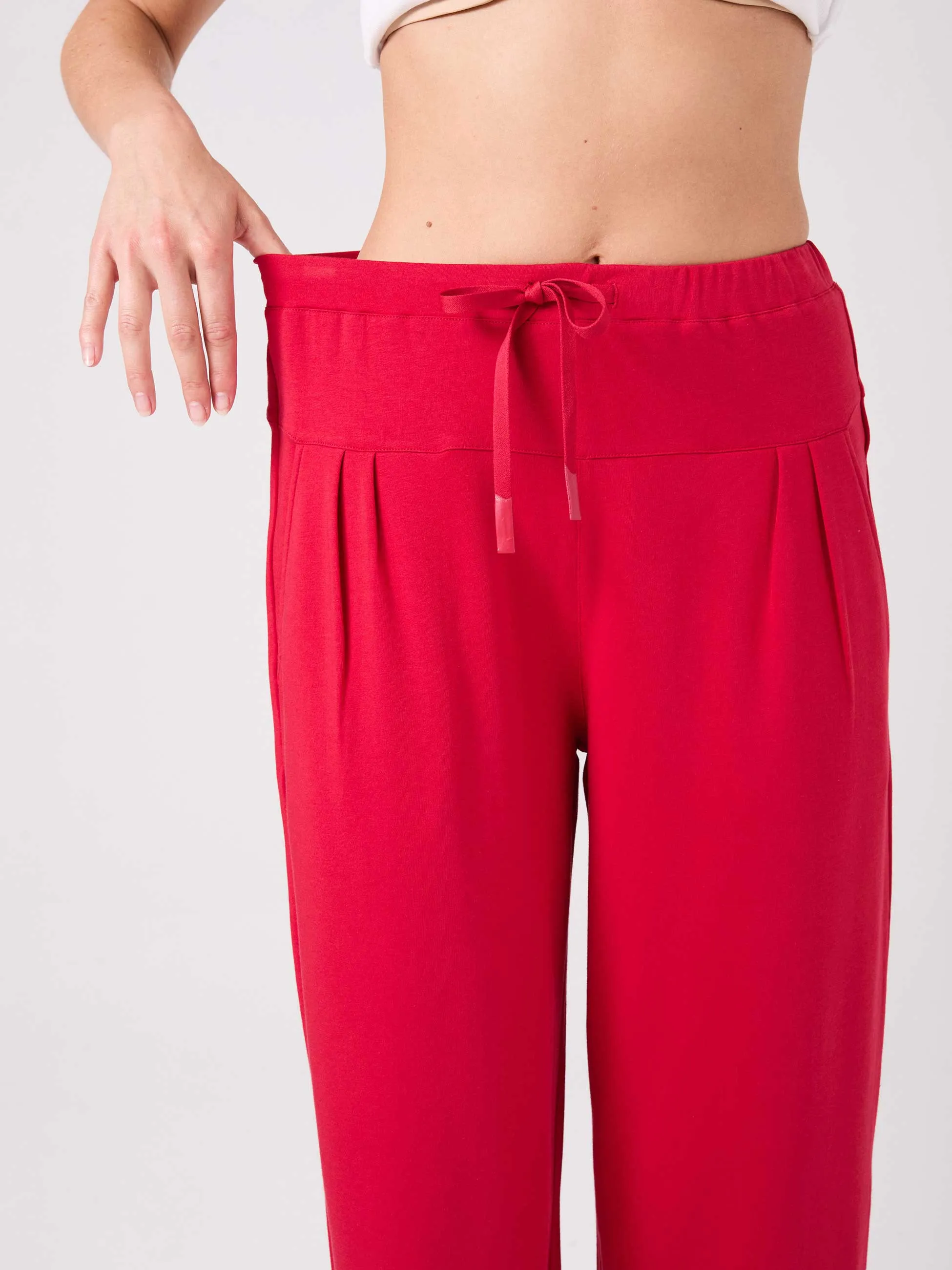 Kyoto Ankle Length French Terry Jogger - Cherry sold by Dharma Bums product image thumbnail 3