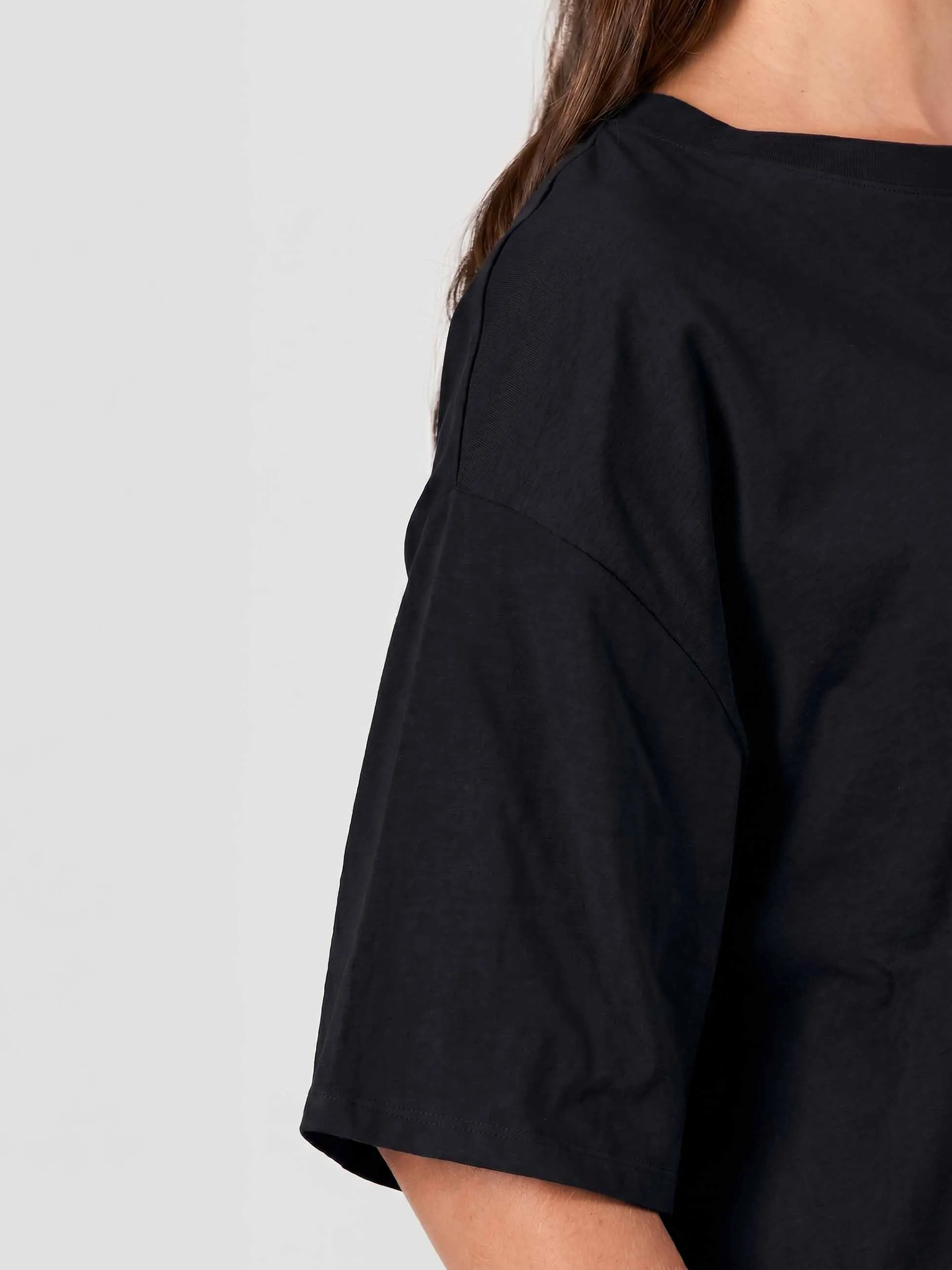 Oversized Pima Cotton Tee - Black sold by Dharma Bums product image thumbnail 4