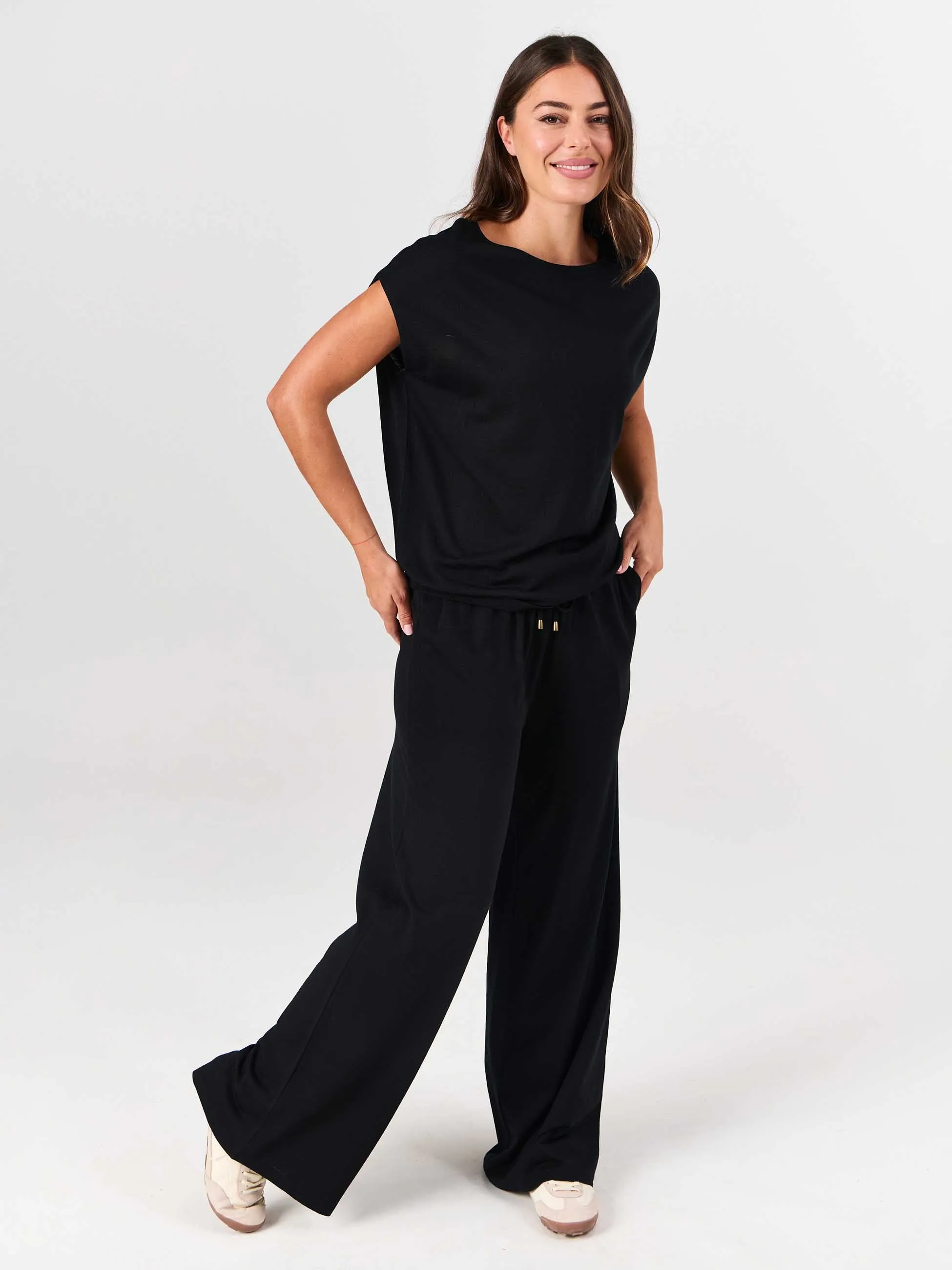 Luxe Layer Merino Wool Tee - Black sold by Dharma Bums product image thumbnail 4