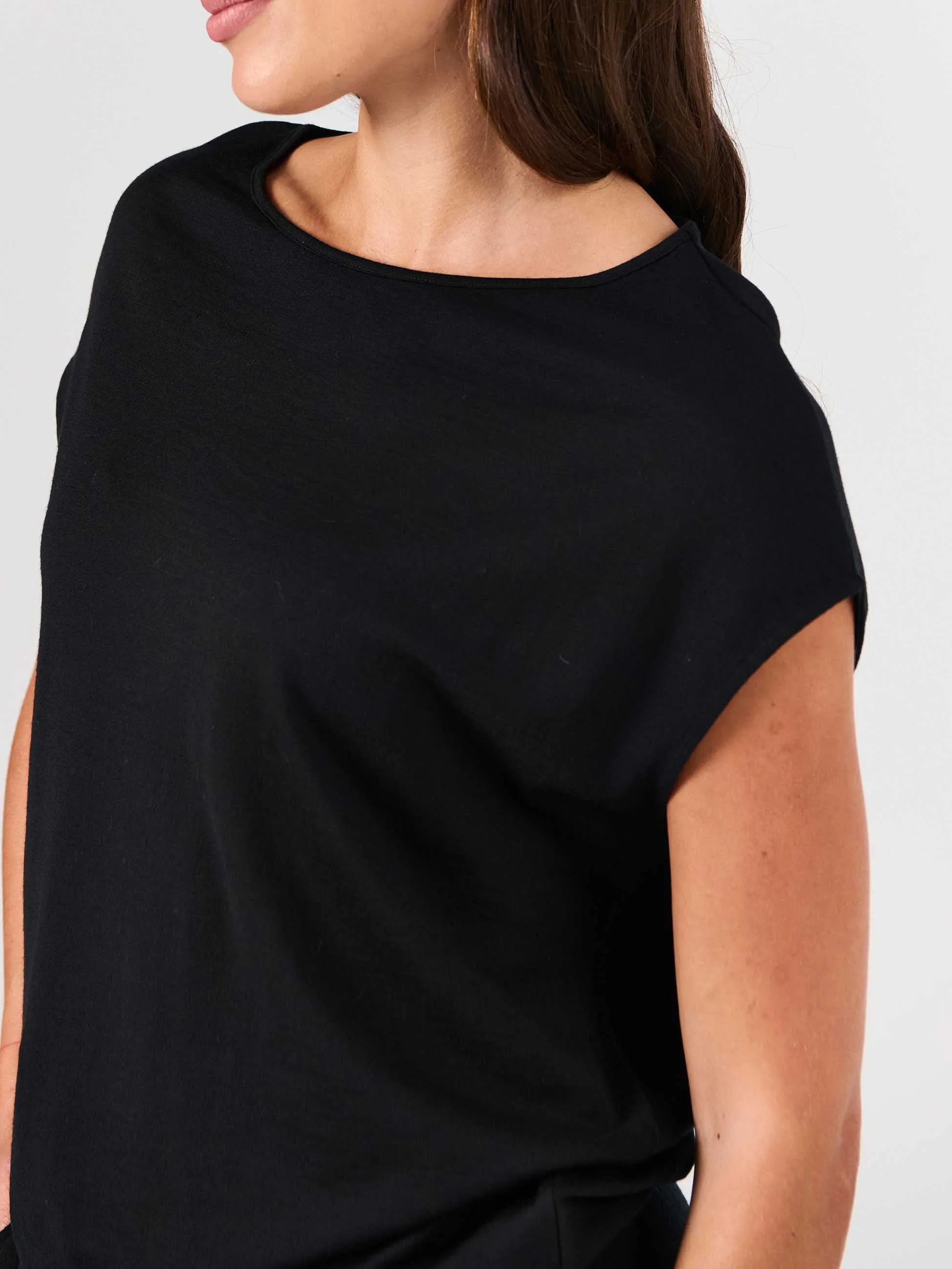 Luxe Layer Merino Wool Tee - Black sold by Dharma Bums product image thumbnail 5