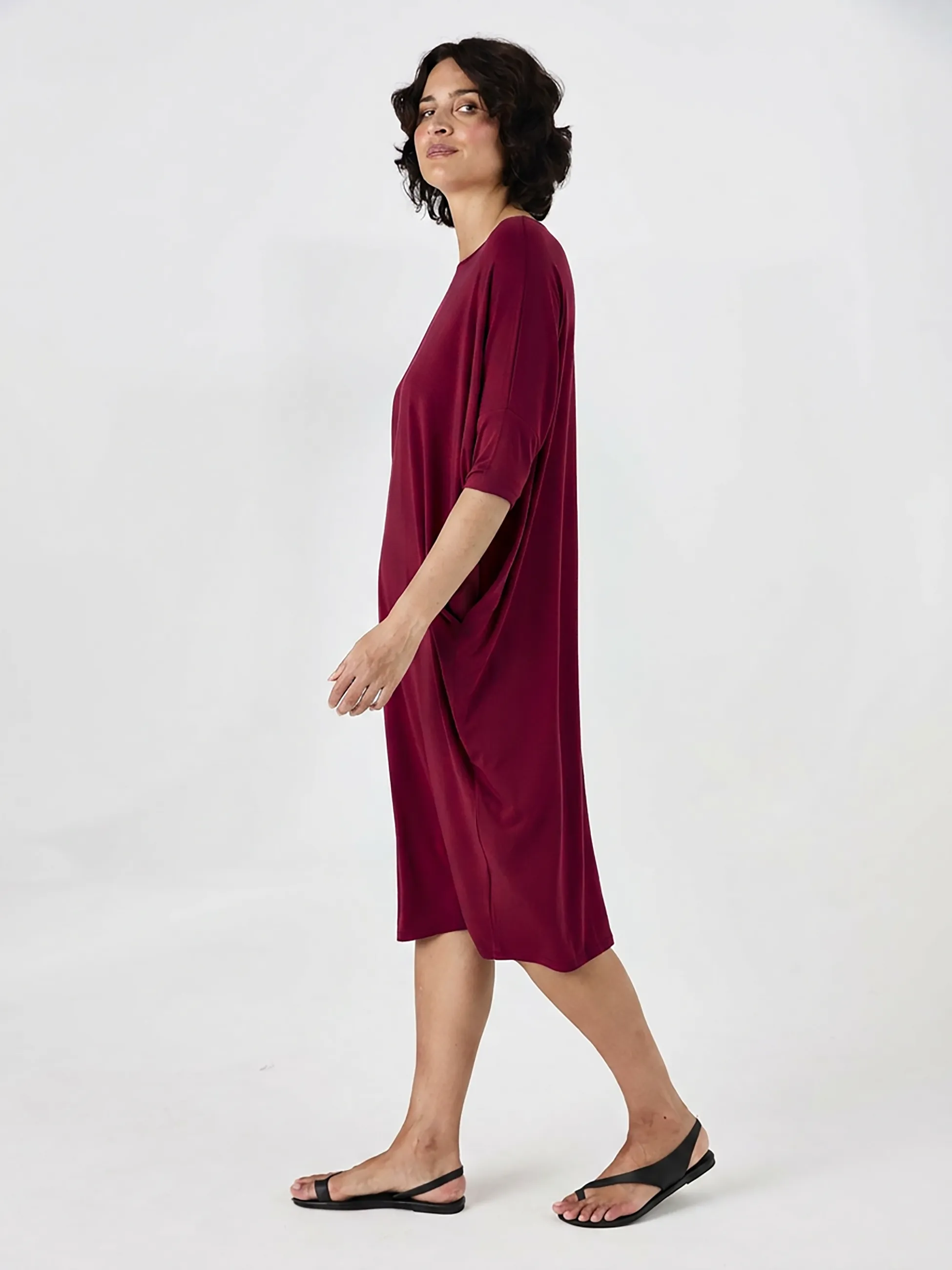 Easy Flow Dress - Sangria sold by Dharma Bums product image thumbnail 4