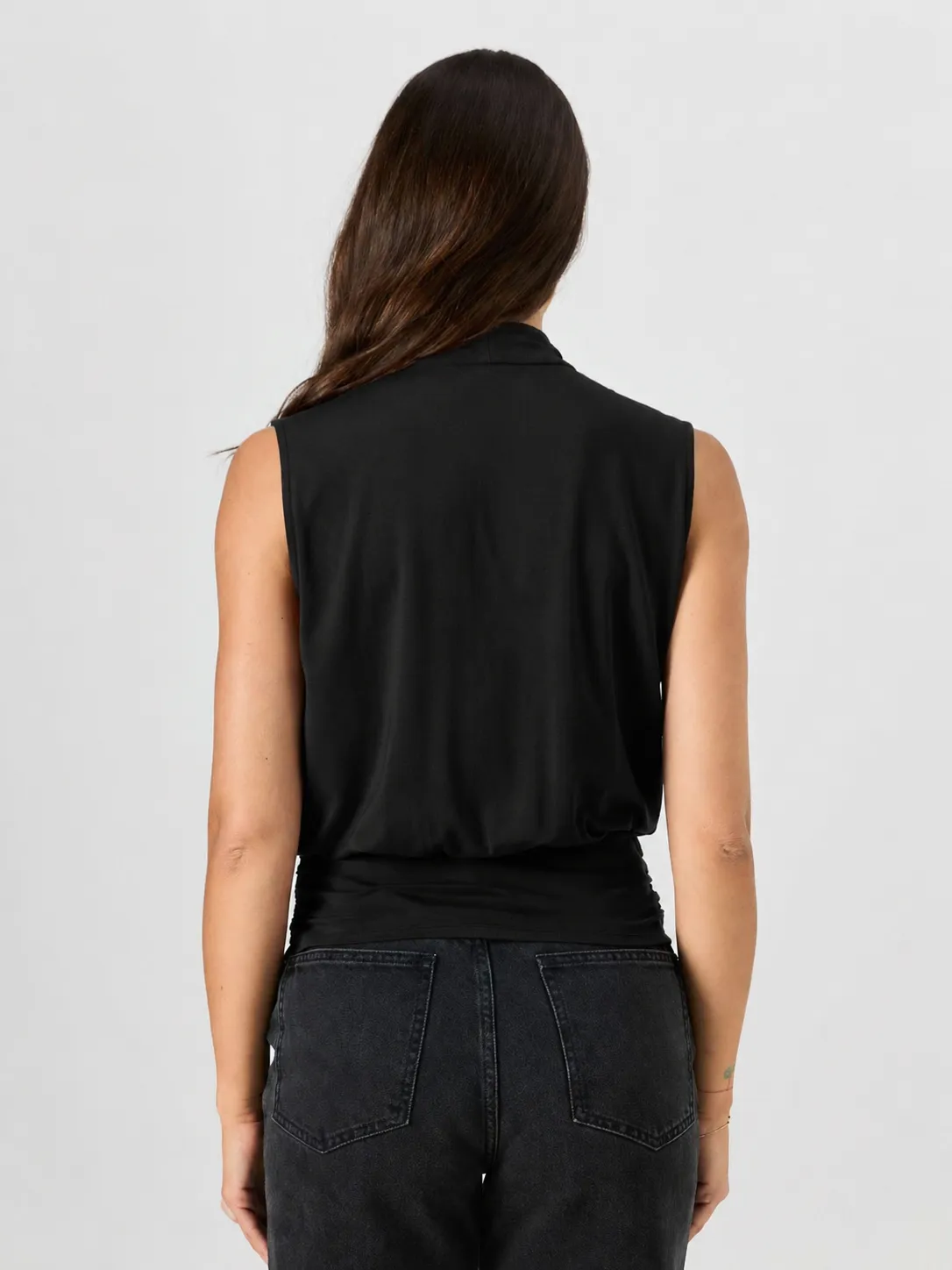 Shawl Collar Top Black sold by Dharma Bums product image thumbnail 4