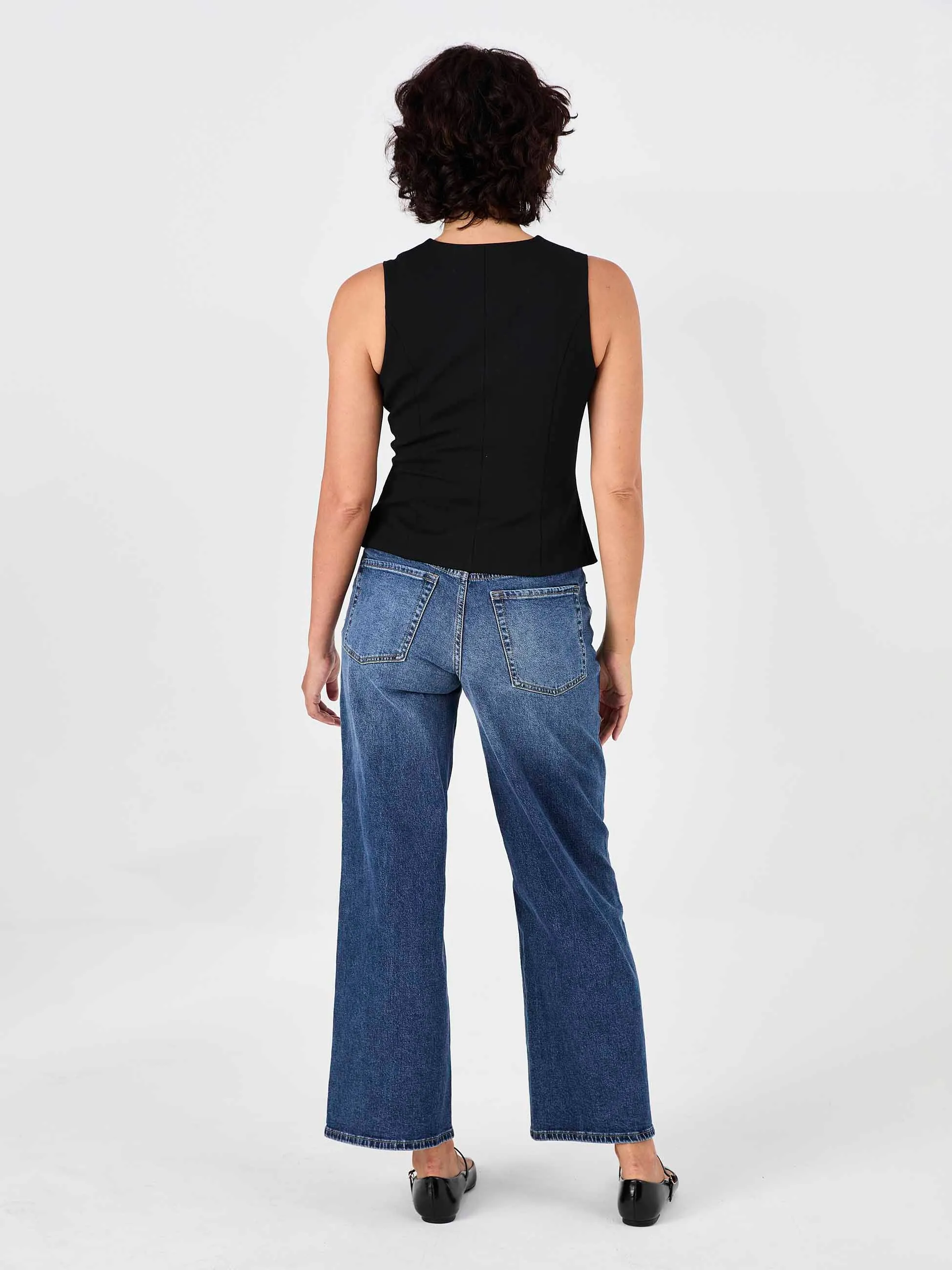 Fitted Waistcoat - Black sold by Dharma Bums product image thumbnail 4