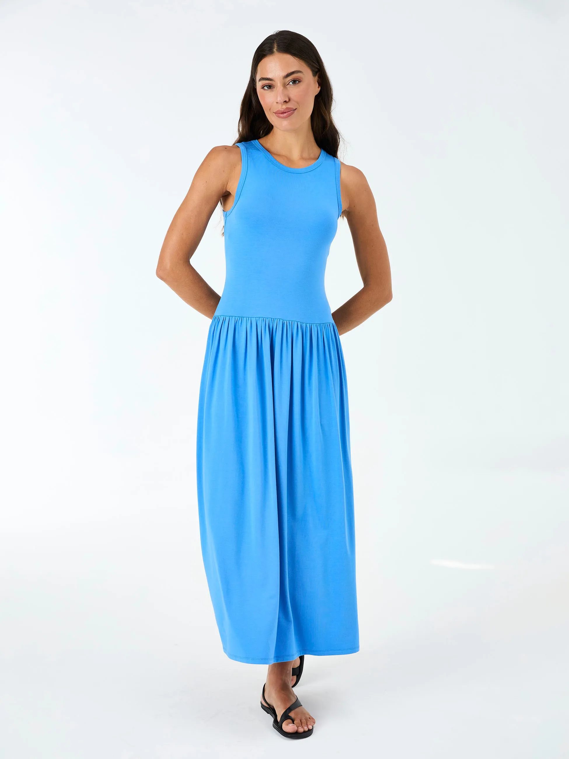 Essential Maxi Dress - Cobalt sold by Dharma Bums