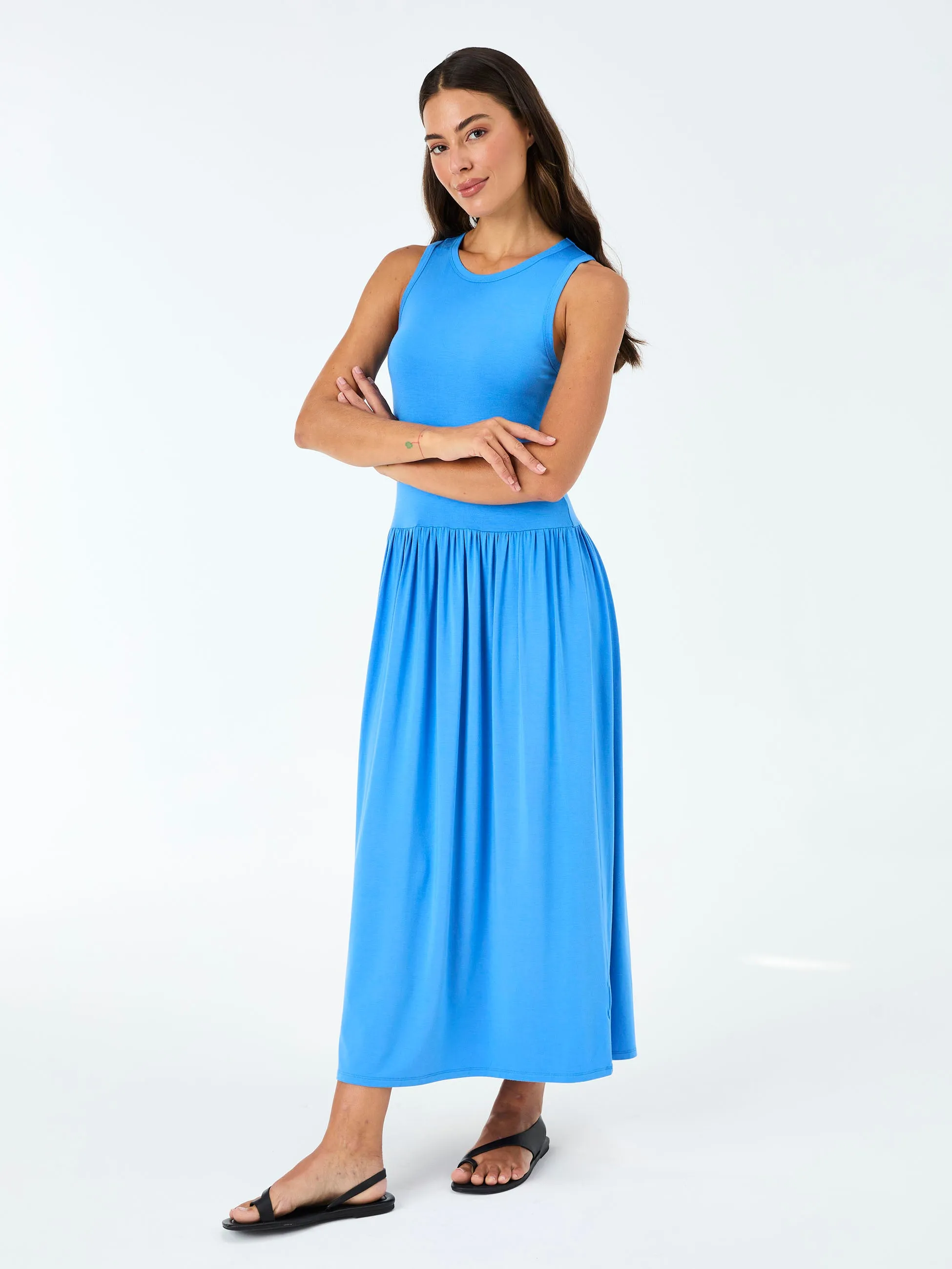 Essential Maxi Dress - Cobalt sold by Dharma Bums product image thumbnail 2