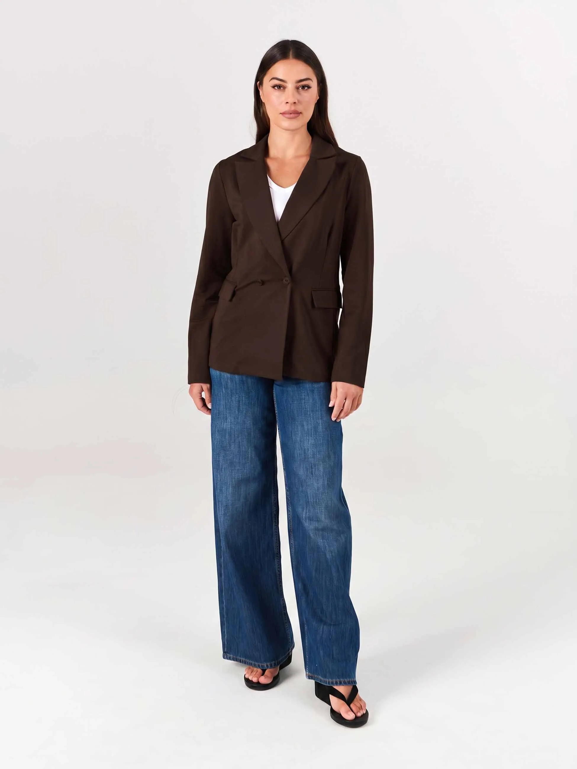 The Double - Breasted Blazer - Coffee Bean sold by Dharma Bums product image thumbnail 2
