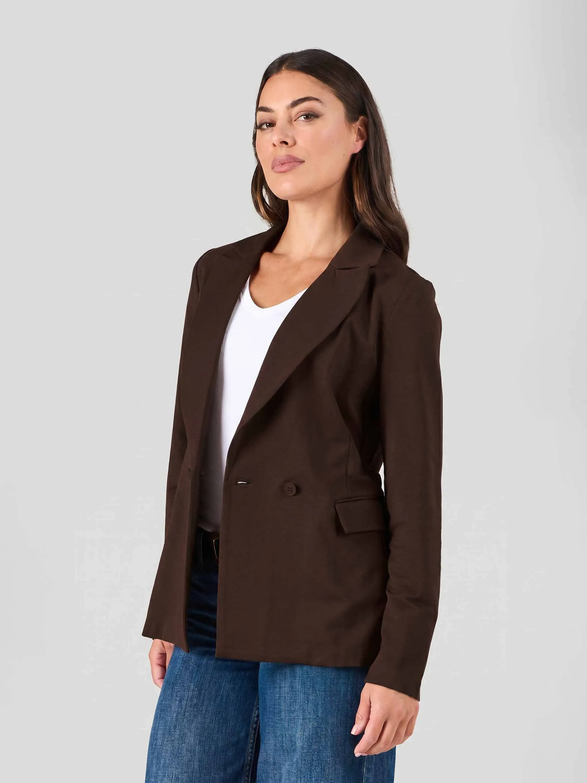 The Double - Breasted Blazer - Coffee Bean sold by Dharma Bums product image thumbnail 3