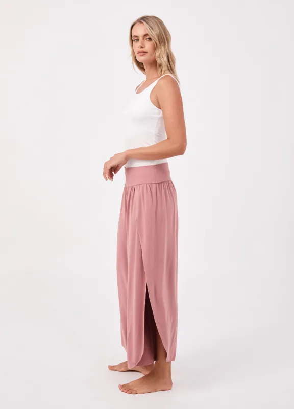 Modal Fluted Pant - Rosewater sold by Dharma Bums