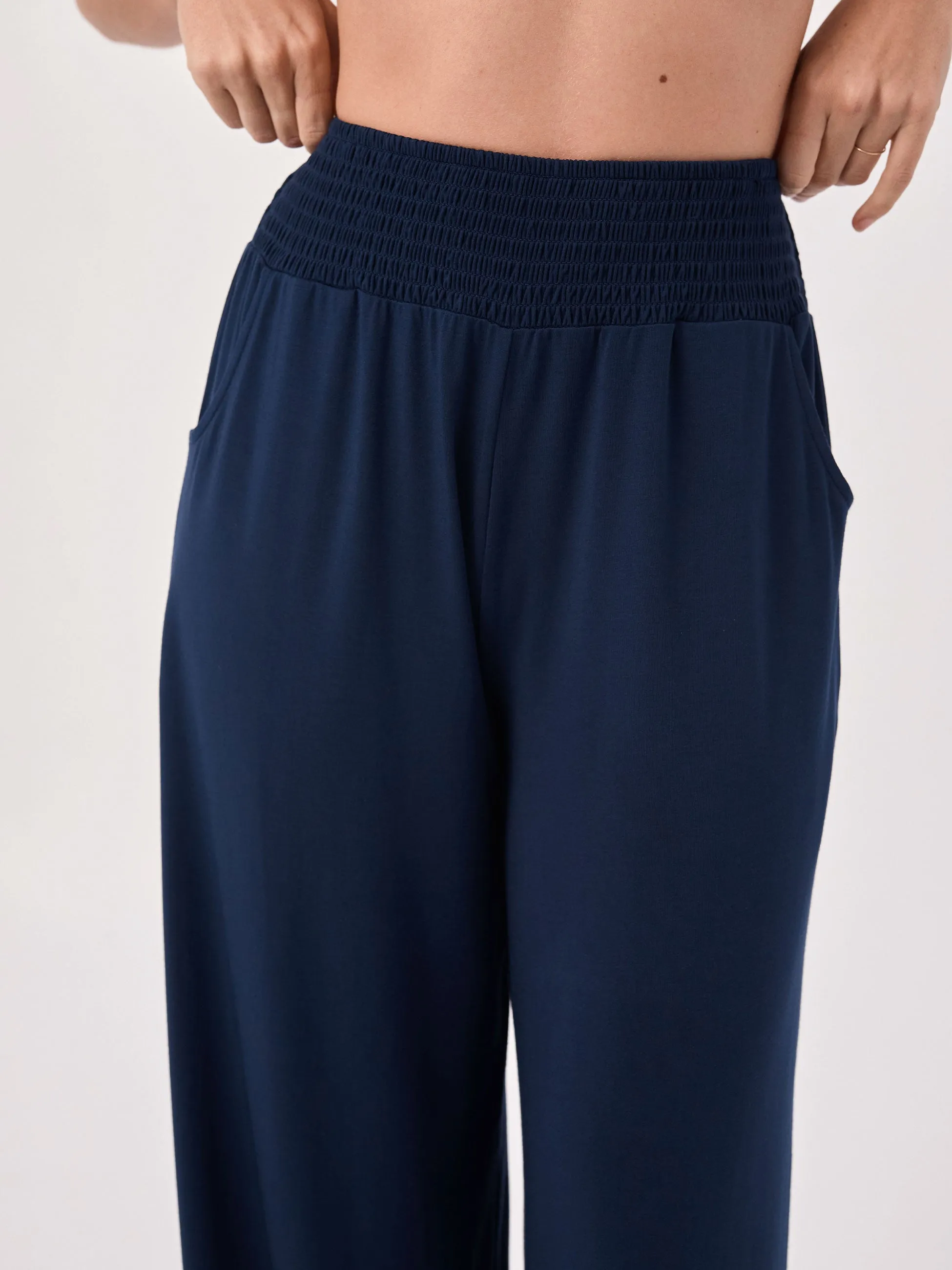 Bliss Wide Leg Pant - Navy sold by Dharma Bums product image thumbnail 3