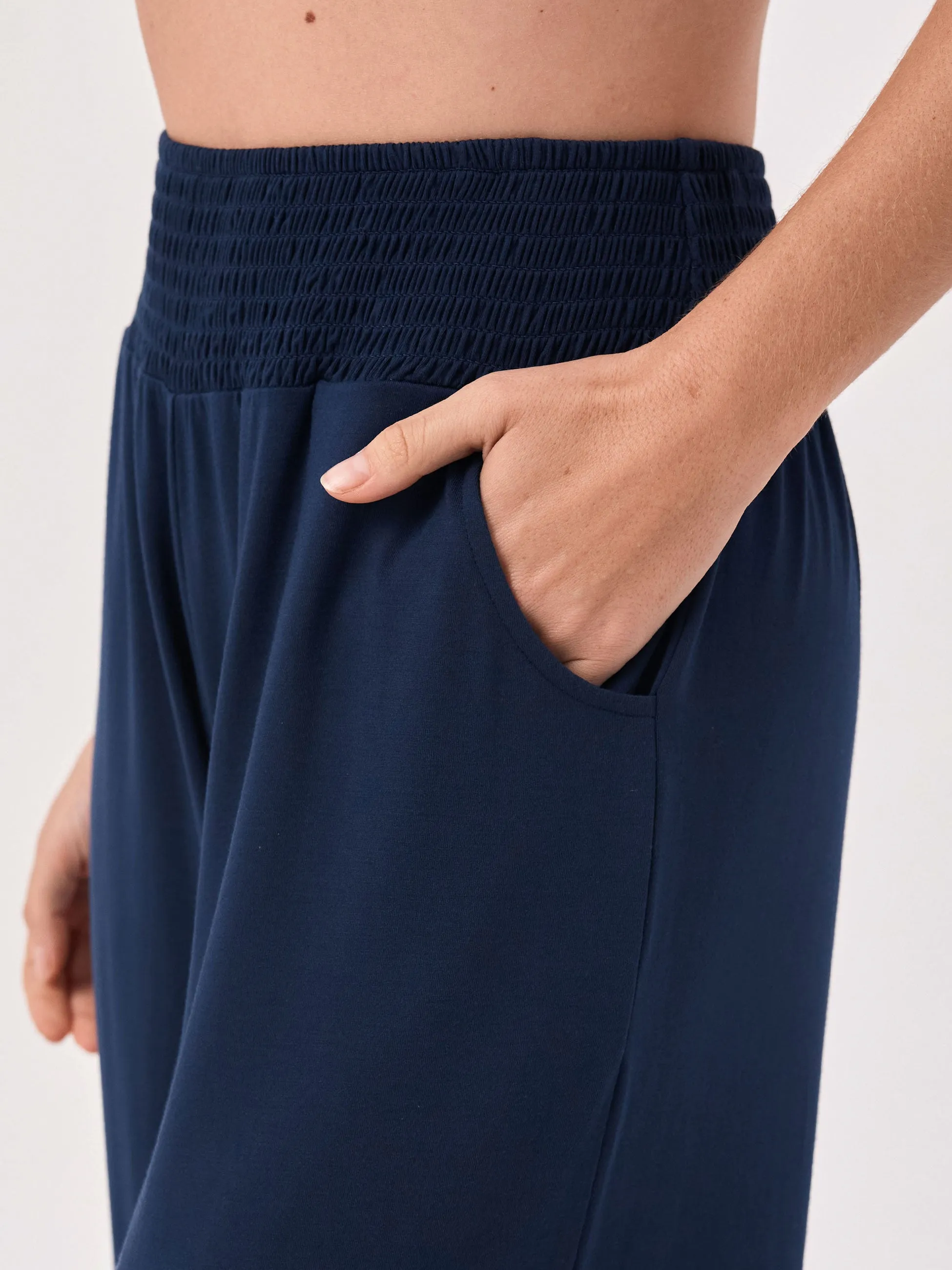 Bliss Wide Leg Pant - Navy sold by Dharma Bums product image thumbnail 4