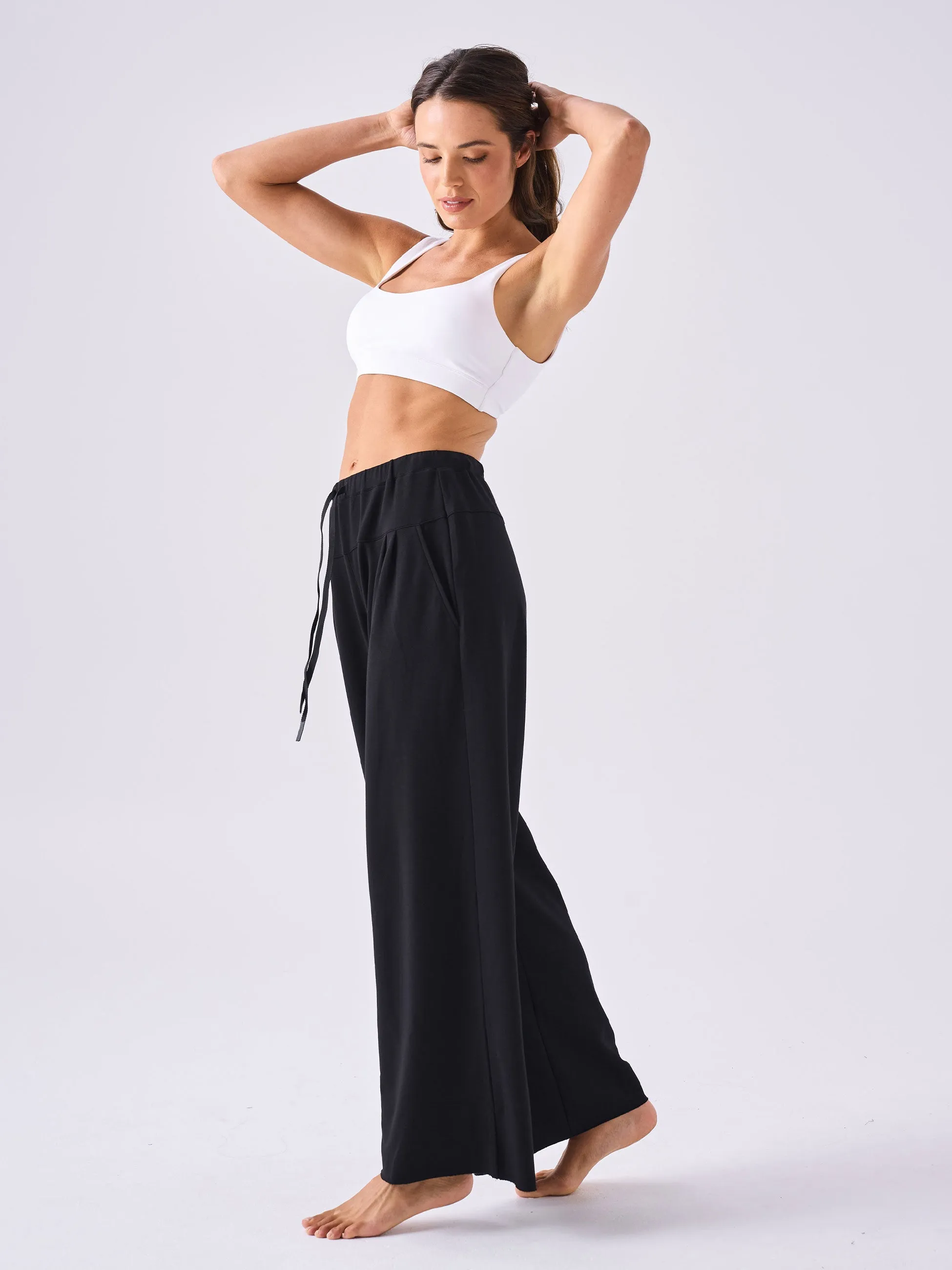 French Terry Yin Sweat Pant - Black sold by Dharma Bums product image thumbnail 3