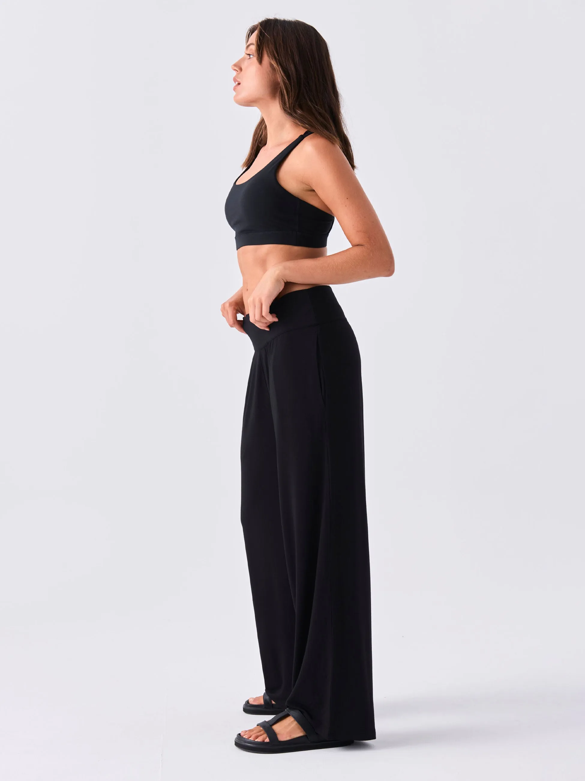 Nomad Modal Wide Leg Pant - Black sold by Dharma Bums product image thumbnail 2