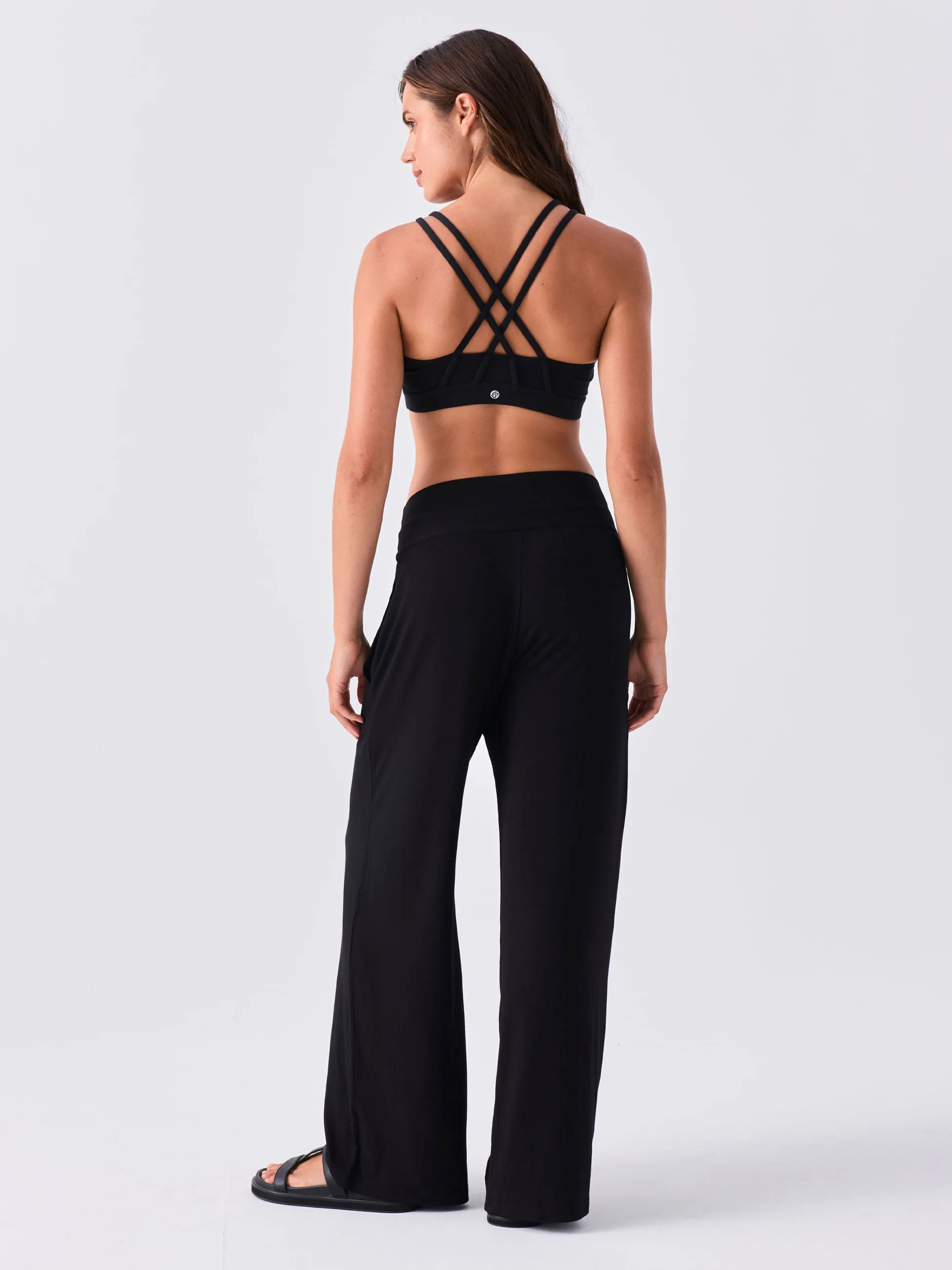 Nomad Modal Wide Leg Pant - Black sold by Dharma Bums product image thumbnail 3
