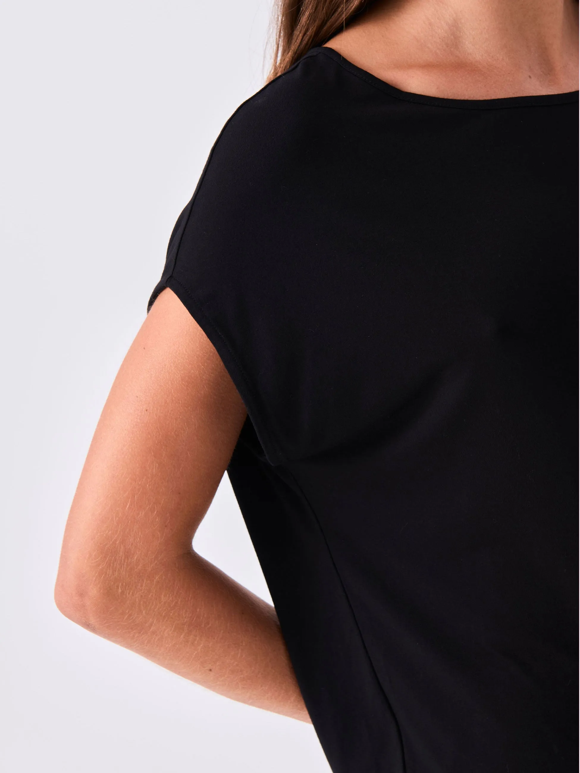 Modal Luxe Layer Tee - Black sold by Dharma Bums product image thumbnail 2