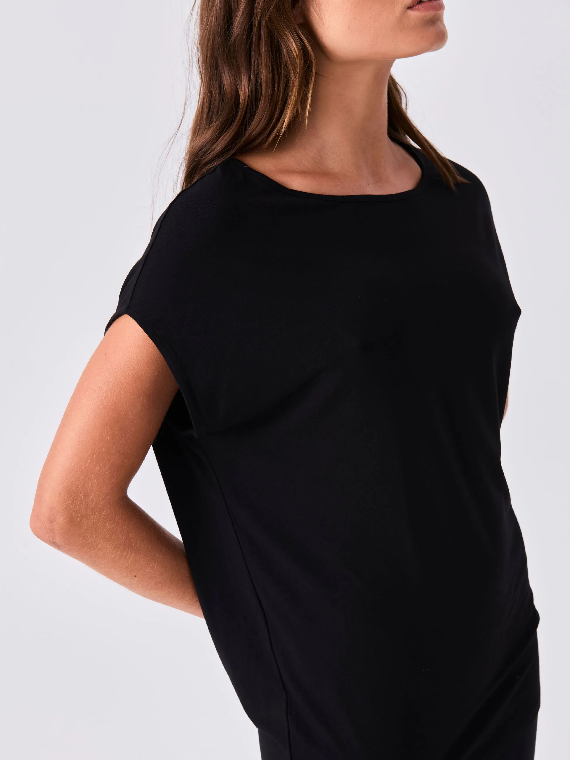 Modal Luxe Layer Tee - Black sold by Dharma Bums product image thumbnail 4