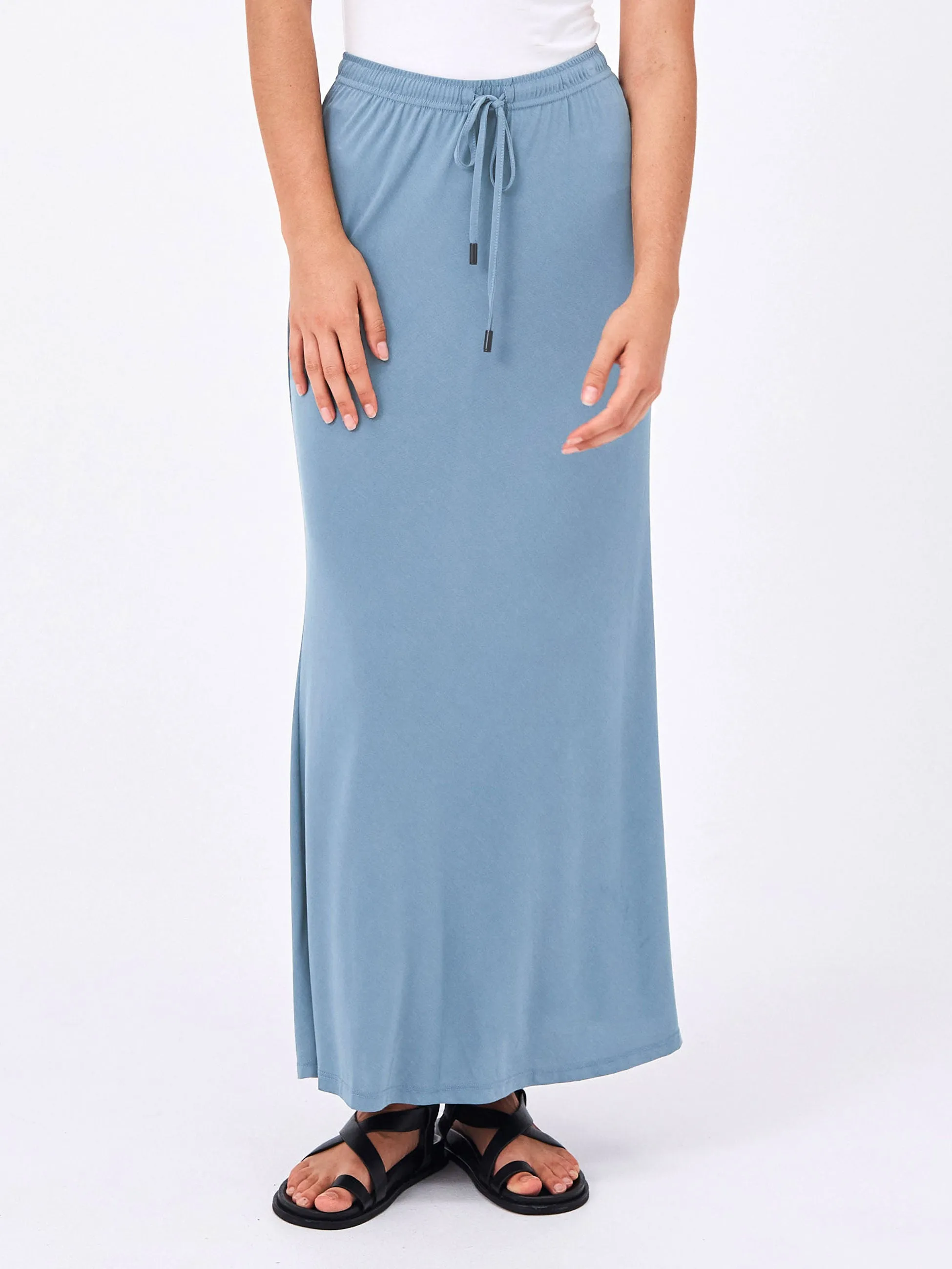 Bias Cut Cupro Midi Skirt - Duck Egg sold by Dharma Bums product image thumbnail 4