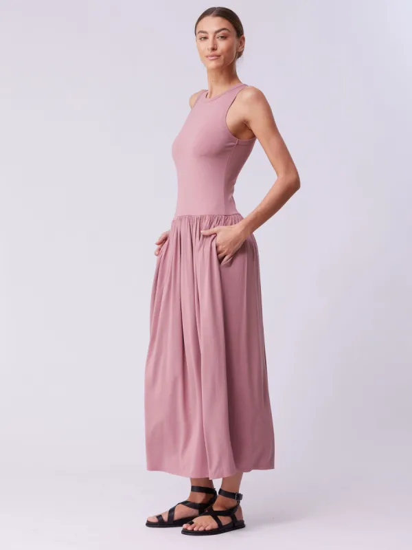 Essential Maxi Dress - Rosewater sold by Dharma Bums