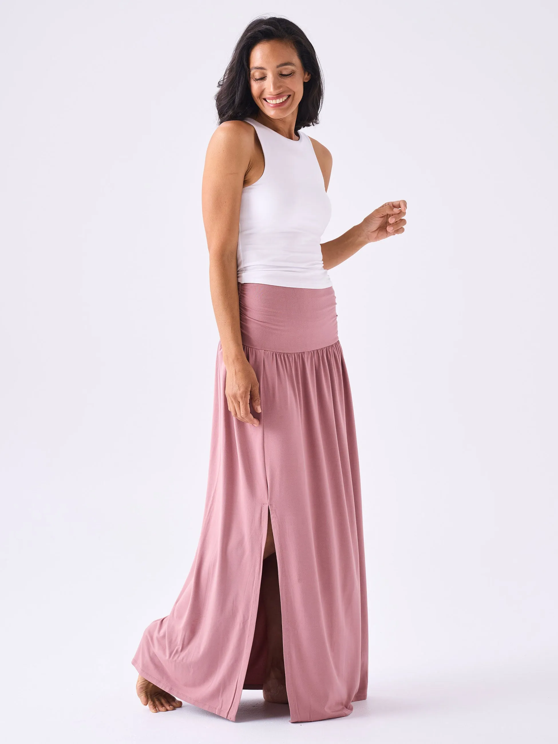 Kayla Skirt - Rosewater sold by Dharma Bums
