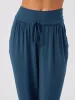 Exhale Cuffed Yoga Pant - Teal sold by Dharma Bums