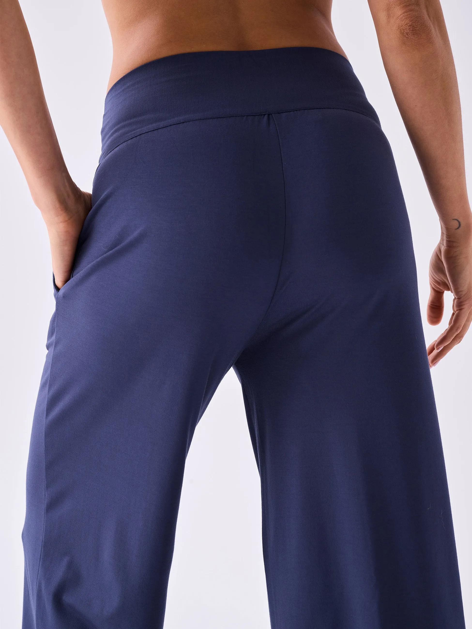 Modal Cropped Wide Leg - Navy sold by Dharma Bums product image thumbnail 5