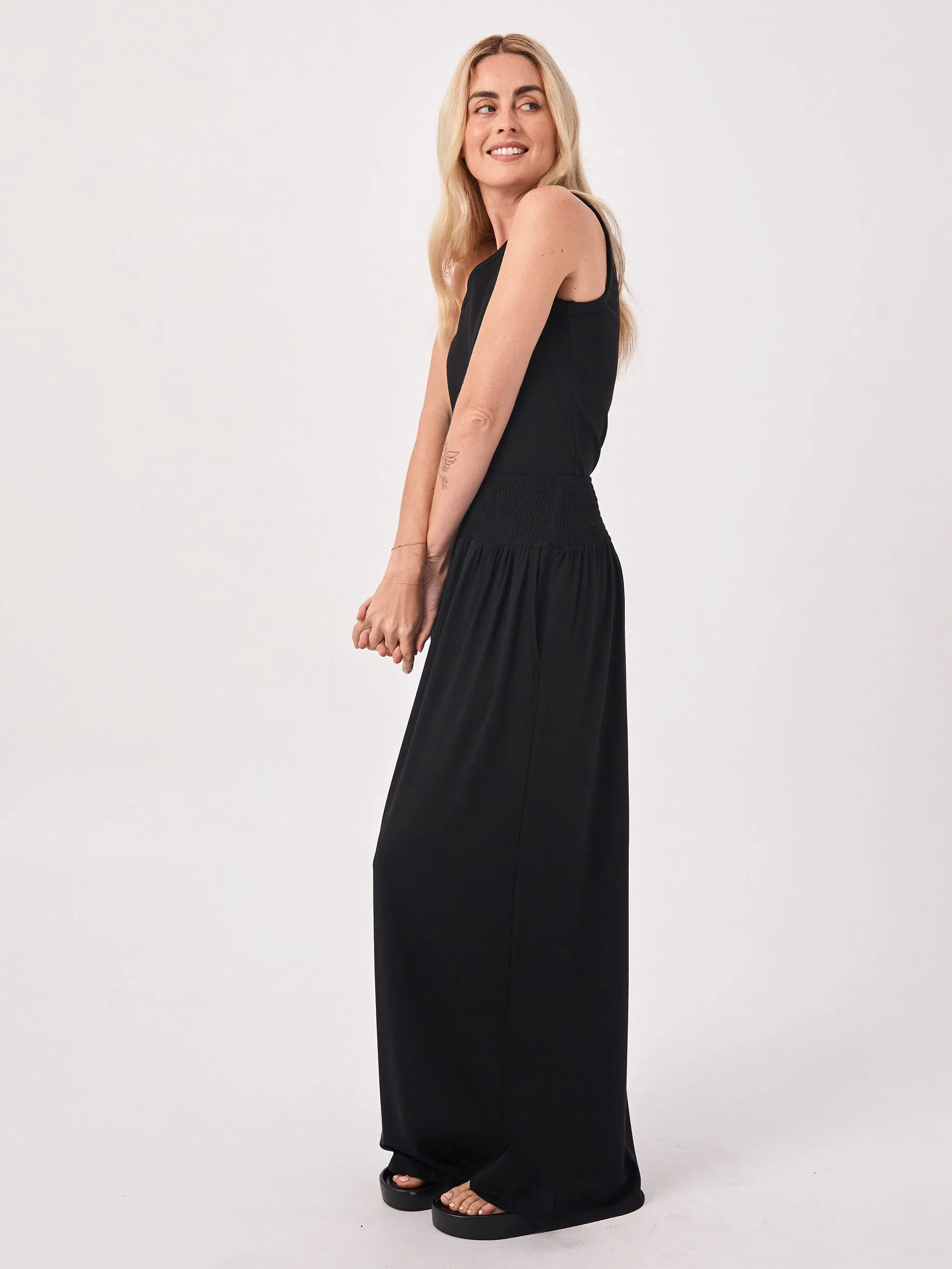 Bliss Rouched Waistband Skirt - Black sold by Dharma Bums product image thumbnail 3