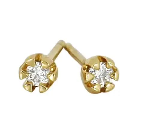 Victoria diamantørepynt, hvitt/gult gull sold by Diamanthuset product image thumbnail 2