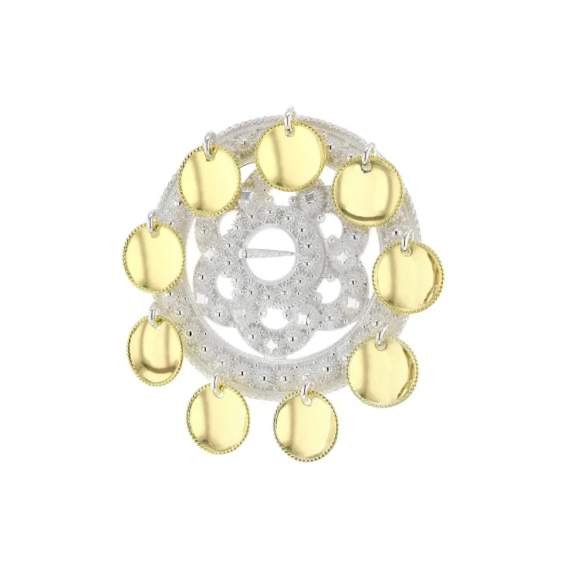 Slangesølje med forgyltsølv til Agder bunadene sold by Diamanthuset