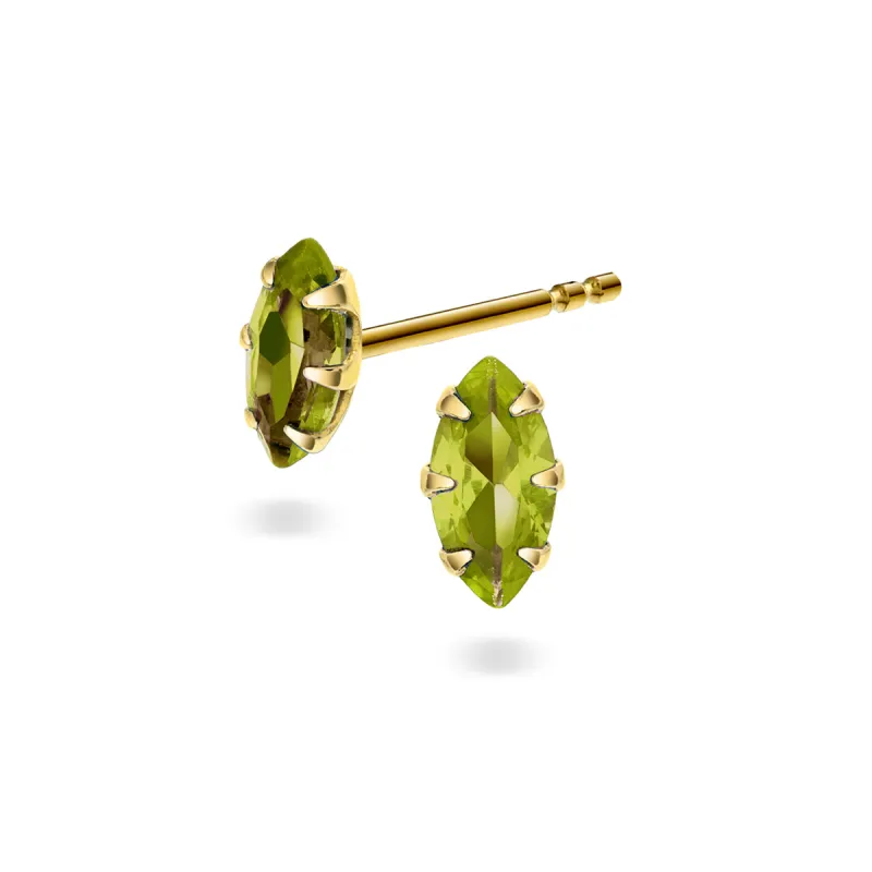 OROgull Øredobber med Oliven CZ sold by Diamanthuset
