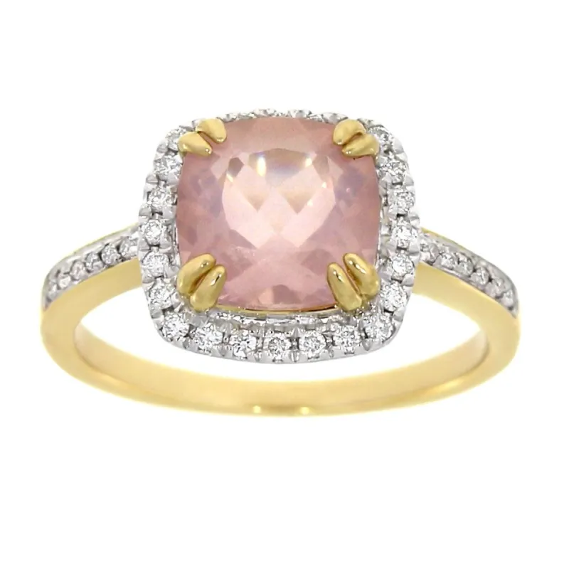 Diamantring 0.20ct TW/Si Rose Quartz sold by Diamanthuset