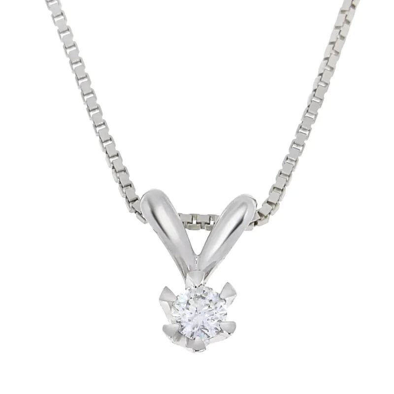 Victoria diamantsmykke, 0.18ct tw/si, hvitt/gult gull sold by Diamanthuset