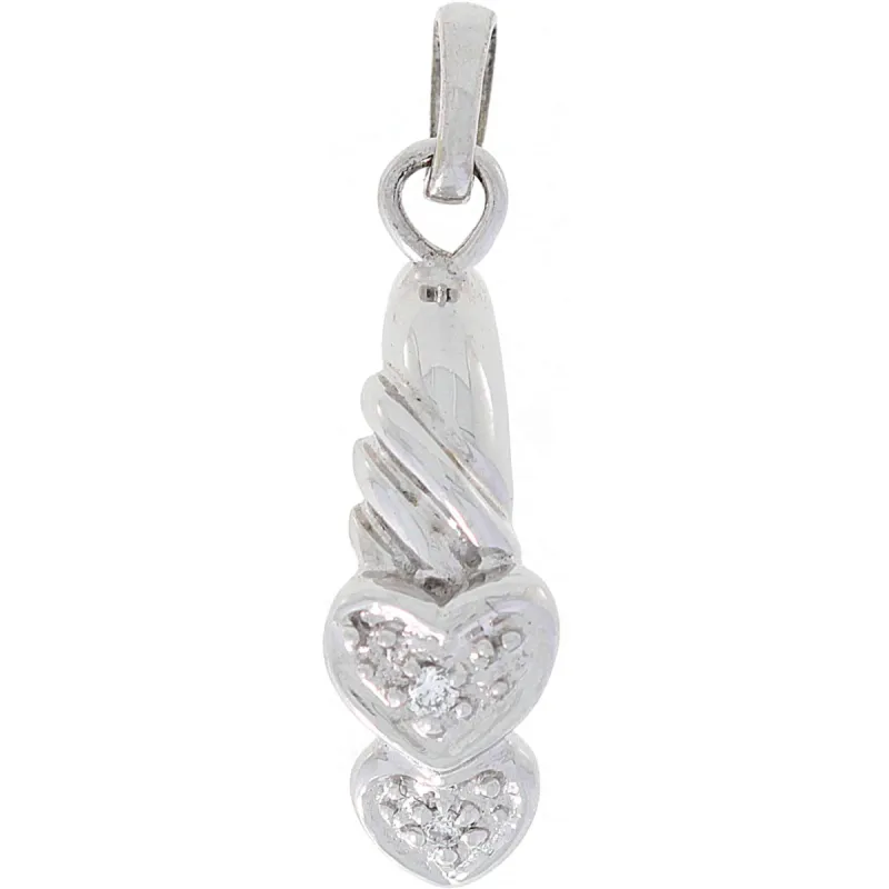 Diamanthalssmykke i hvitt gull, 0.02CT TWSI sold by Diamanthuset