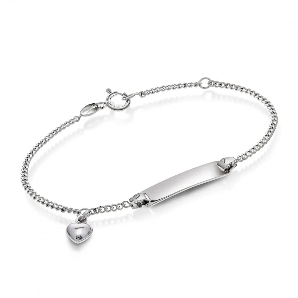 ID - Armbånd i sølv m/ Hjerte sold by Diamanthuset