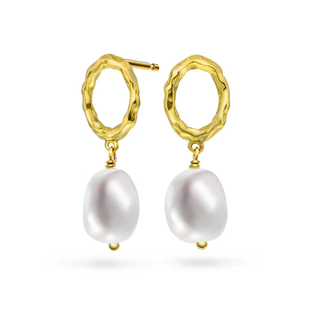 Shapes - Pearl øredobber i sølv sold by Diamanthuset