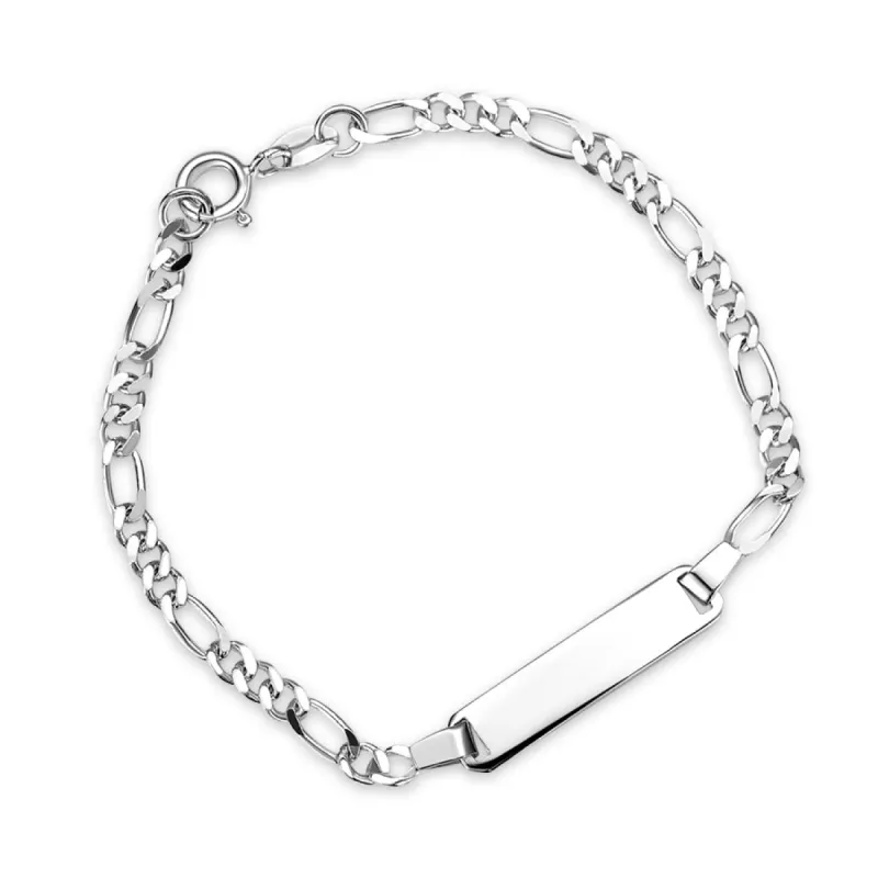 ID - Armbånd i sølv - Figaro sold by Diamanthuset