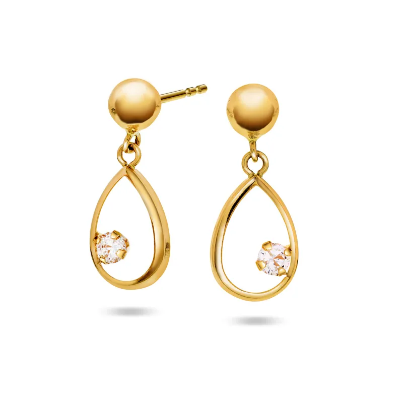 OROgull Øredobber med CZ sold by Diamanthuset