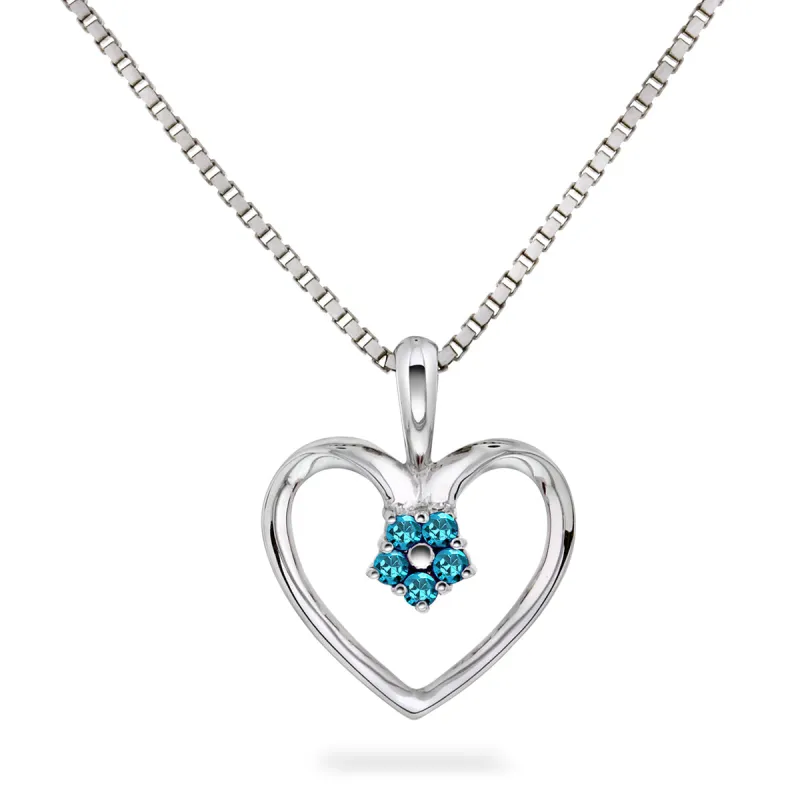 Halssmykke med topas i hvitt gull sold by Diamanthuset