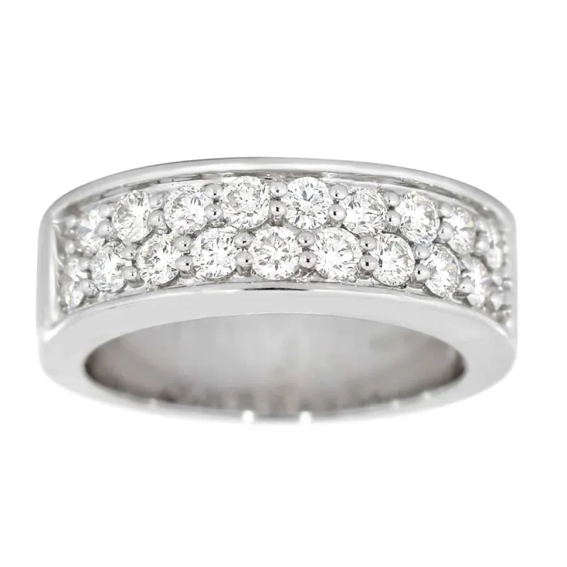 Diamantring i Hvitt/Gult Gull, 1.00CT TWSI sold by Diamanthuset