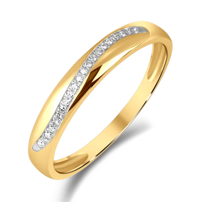 Diamantring 0,08ct tw/si i hvitt gull sold by Diamanthuset