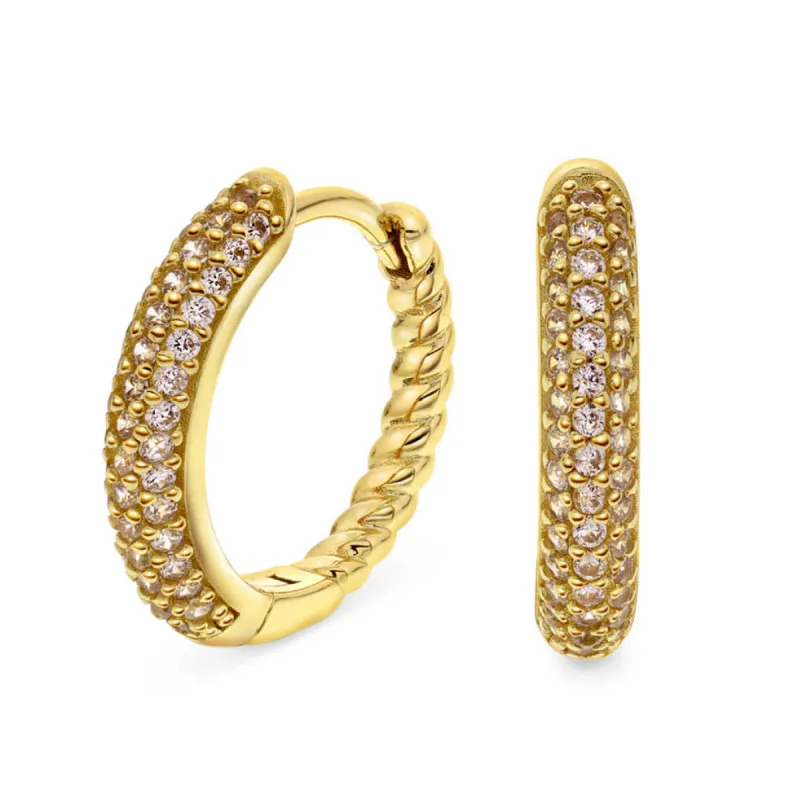 Janne Formoe By Pan Jewelry – Øredobber i sølv med Zirkonia sold by Diamanthuset