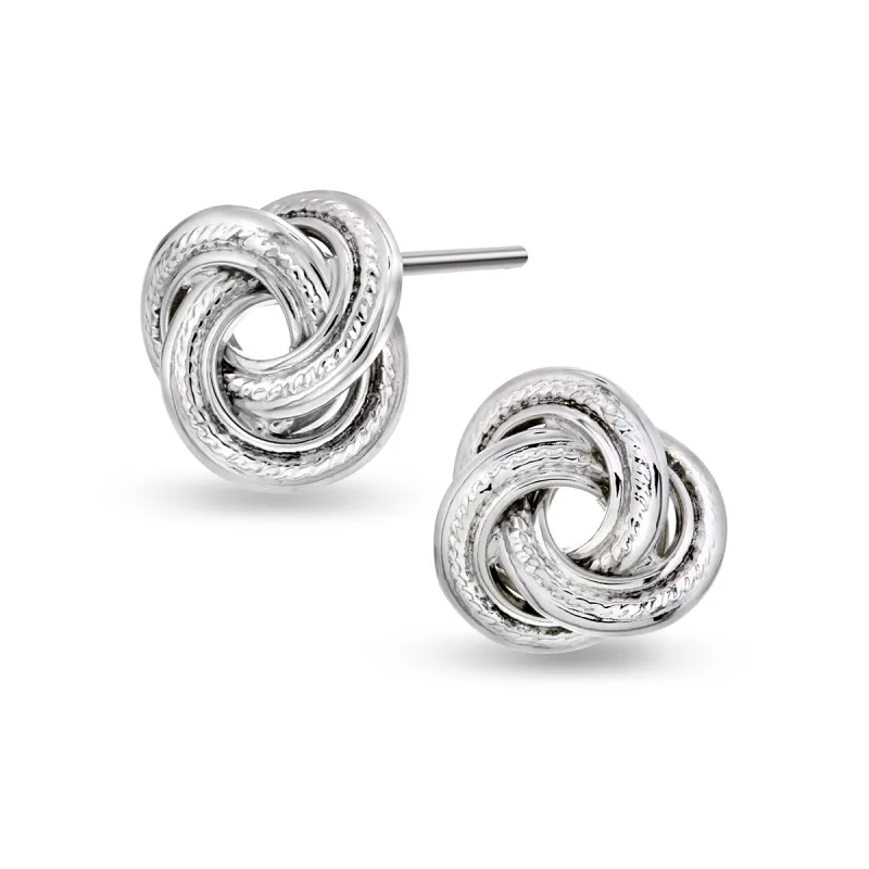 Gulløredobber, knute i Hvitt/Gult Gull sold by Diamanthuset