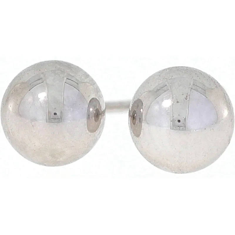 Ørepynt i hvitt gull, 6mm sold by Diamanthuset