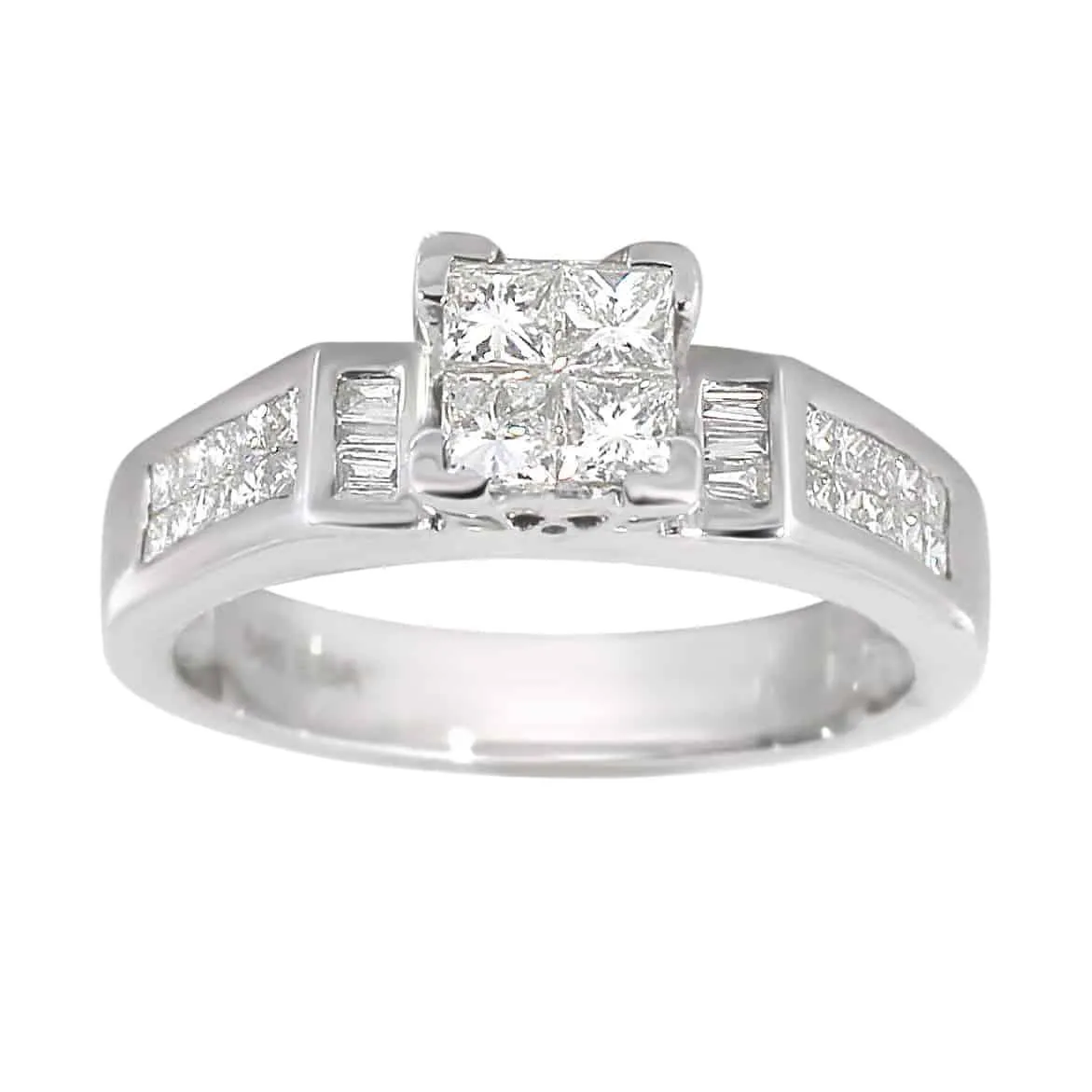 Diamantring i Hvitt Gull, 0.70ct TW/SI Diamanter sold by Diamanthuset