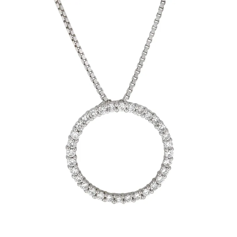 Diamantanheng i Hvitt/Gult Gull, 0,52ct TW/SI sold by Diamanthuset