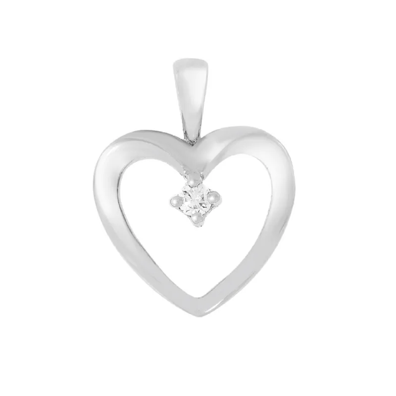 Halssmykke hvitt gull 0.02ct TW/Si sold by Diamanthuset